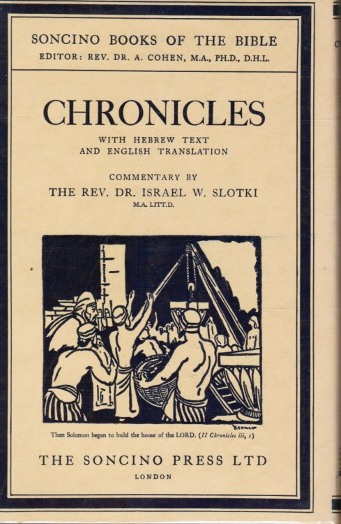 Chronicles: with Hebrew Text and English Translation