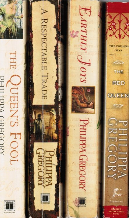 4 Books: Earthy Joys; the Queen's Fool; the Red Queen; a Respectable Trade