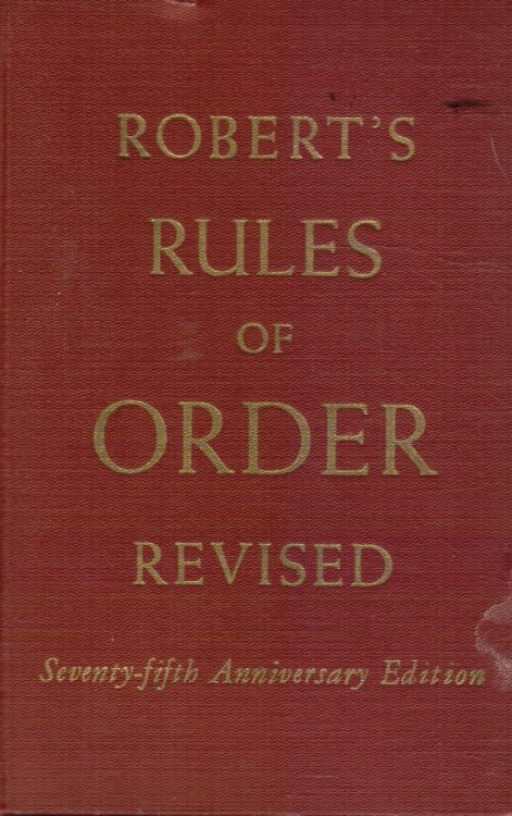 Robert's Rules of Order Revised