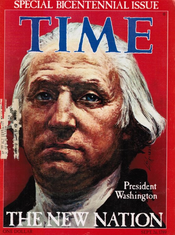 Time Magazine Special Bicentennial Issue President Washington Sept 26,1789