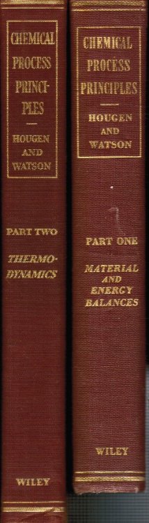 Chemical Process Principles: Part 1 & Part 2 (2 books) Material and Energy Balances, Part 1 and Thermodynamics, Part 2