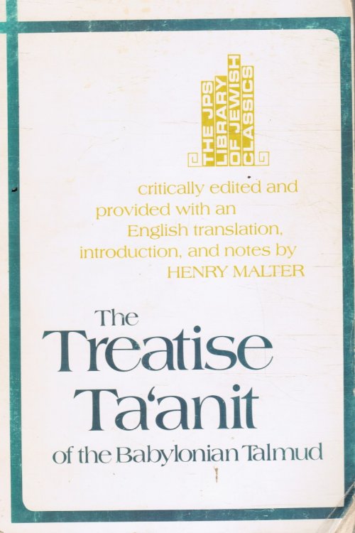 The Treatise Ta'anit of the Babylonian Talmud