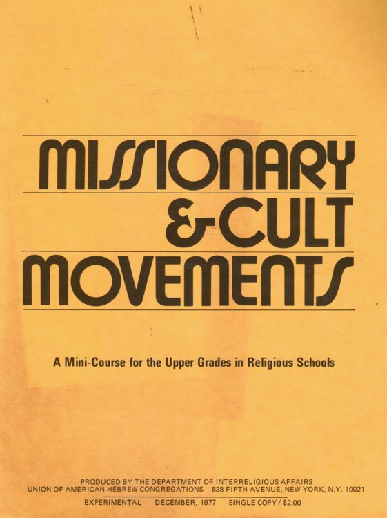 Missionary & Cult Movements
