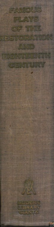 Twelve Famous Plays of the Restoration and Eighteenth Century