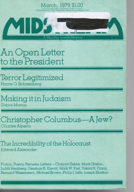 Midstream: a Monthly Jewish Review -- March 1979