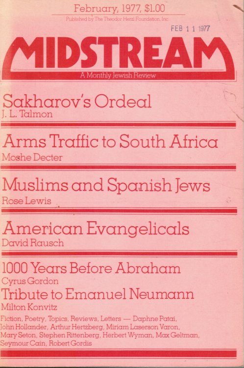 Midstream: a Monthly Jewish Review - February 1977 Muslims and Spanish Jews (Feature)