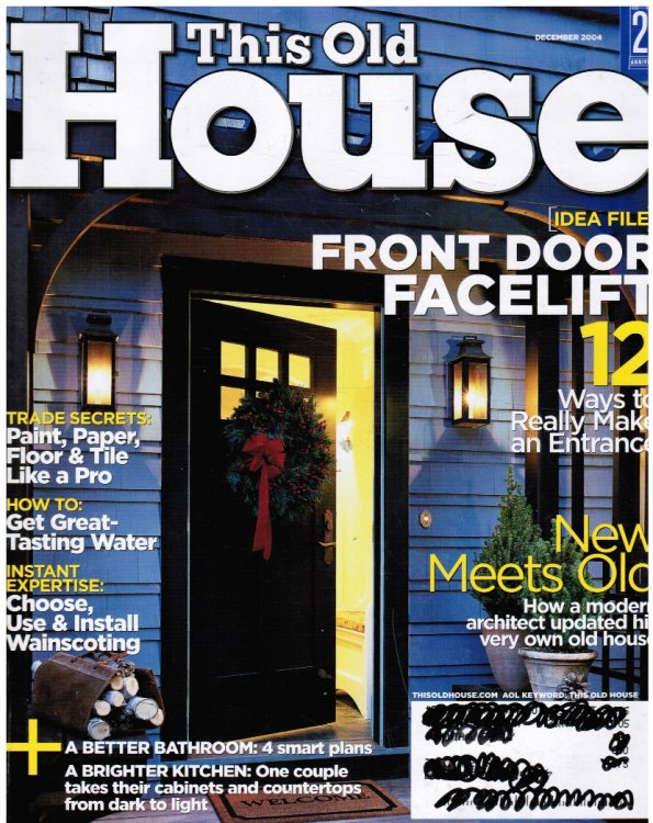 THIS OLD HOUSE: December 2004 Front Door Facelift