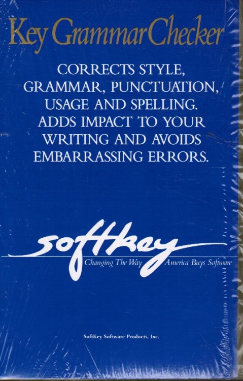 KEY GRAMMAR CHECKER Contains Diskette