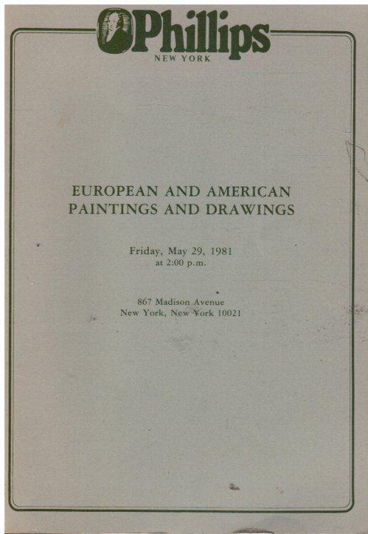European and American Paintings and Drawings: Sale No. 379