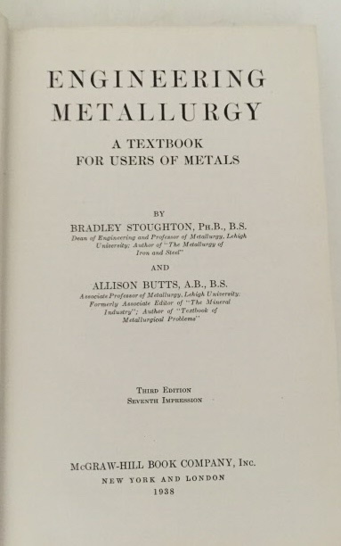 Engineering Metallurgy A Textbook for Users of Metals