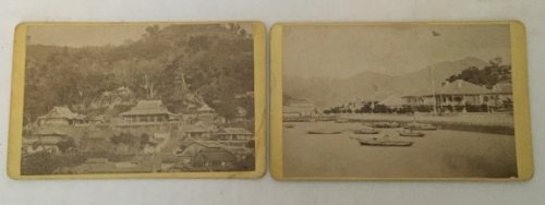 Two Carte De Visites From Nagasaki, Japan C1880's-1890's View of the 