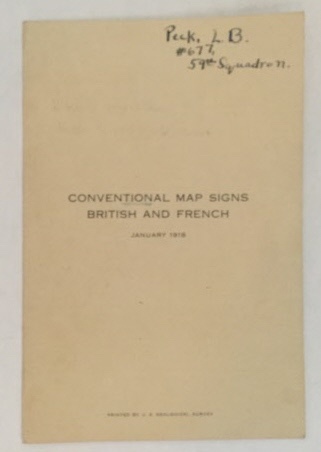 Conventional Map Signs British And French January 1918