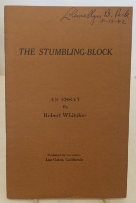 The Stumbling-block An Essay