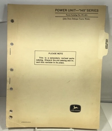 Power Unit - 145 Series Parts Catalog No. Pc -537