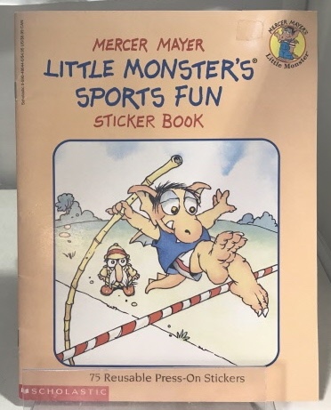 Little Monster's Sports Fun Sticker Book 75 Reusable Press-On Stickers
