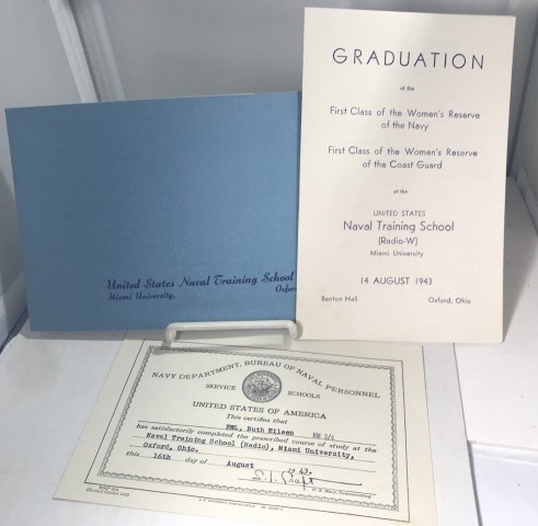 Graduation Booklet From The United States Naval Training School For The First Class Of The Women's Reserve Of The Navy (and Coast Guard) (Waves)