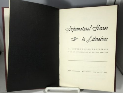 Supernatural Horror In Literature