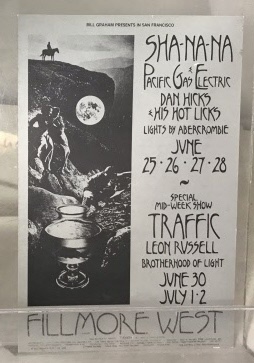 Bill Graham Presents In San Francisco: Sha-na-na, Pacific Gas & Electric, Dan Hicks & His Hot Licks June 25 * 26 * 27 * 28 (1970)