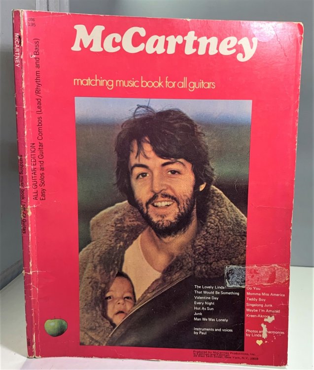 Mccartney Matching Music Book for all Guitars