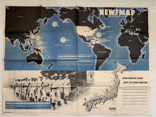 Newsmap: First U.S. Occupation Forces March Down Tokyo Street (Vol. IV, No. 22F)