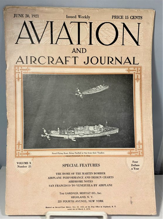 Aviation And Aircraft Journal June 20, 1921