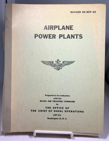 Airplane Power Plants Navaer 00-80t-42