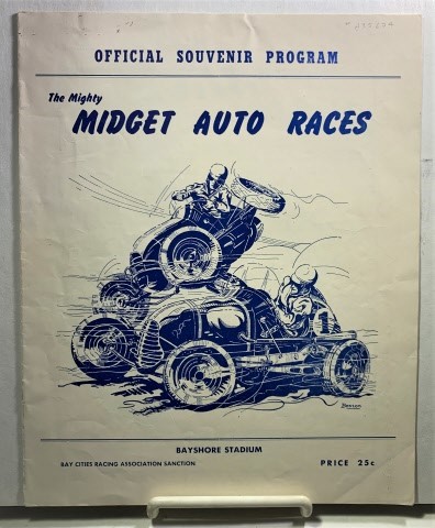 Official Souvenir Program - The Mighty Midget Auto Races Bayshore Stadium 1949