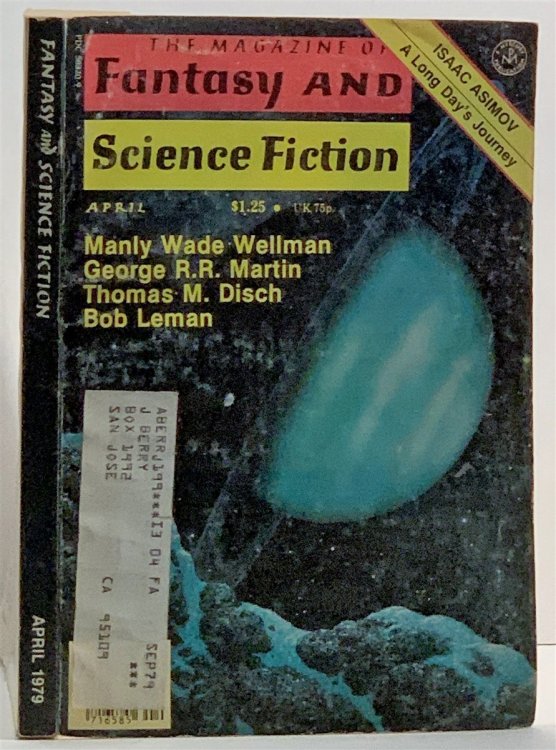 The Magazine Of Fantasy And Science Fiction April 1979 - 30th Anniversary
