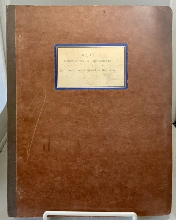 Three Separate Booklets Bound Into One Folder: Two by Bendix Aviation, the Third by B. F. Goodrich Includes: Service Parts List Bendix Ignition Systems for Pratt & Whitney / Bendix-Scintilla Ignition Service Instructions (1948) / Installation and Maintenance of B. F. Goodrich Airplane Breaks, Etc.