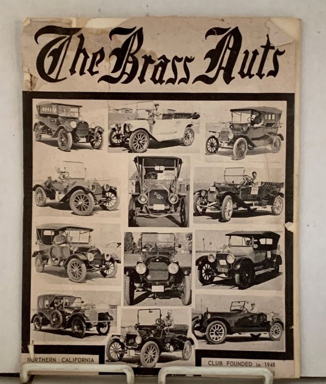 The Brass Nuts: August 1962 (vol. 12 Number 8) Published by the Northern California Regional Group of the Horseless Carriage Club of America