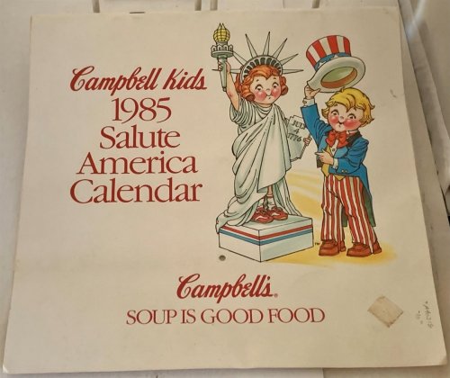 Campbell Kids 1985 Salute America Calendar