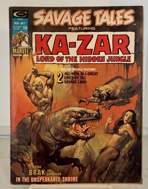 Savage Tales Featuring Ka-Zar: Lord of the Hidden Jungle November 1974; Vol. 1, No. 7