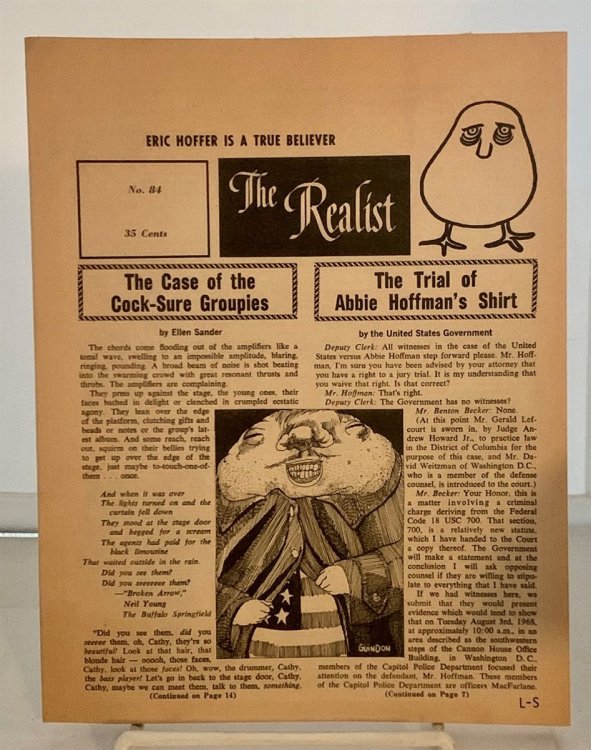 The Realist November, 1968; No. 84