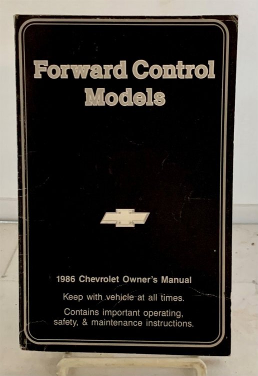 Forward Control Modes 1986 Chevrolet Owner's Manual