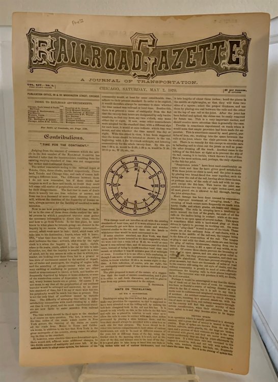 Railroad Gazette: A Journal Of Transportation Vol XIV - No. 6 (Saturday, May 7, 1870)