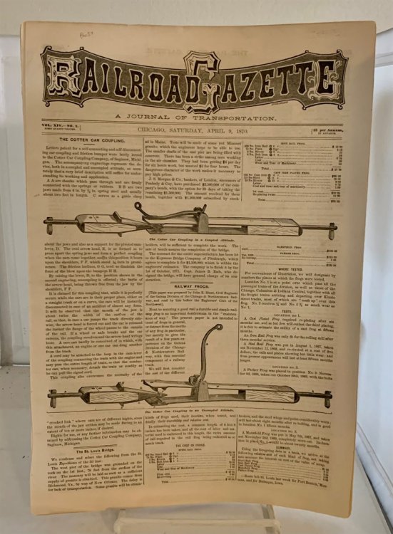 Railroad Gazette: A Journal Of Transportation Vol XIV - No. 2 (Saturday, April 9, 1870)