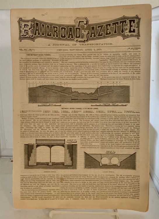 Railroad Gazette: A Journal Of Transportation Vol XIV - No. 1 (Saturday, April 2, 1870)