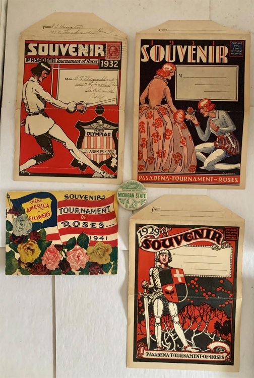 Group Of Ephemera - Pasadena Tournament Of Roses Parade