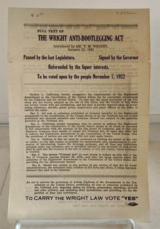 Full Text of the Wright Anti-Bootlegging Act