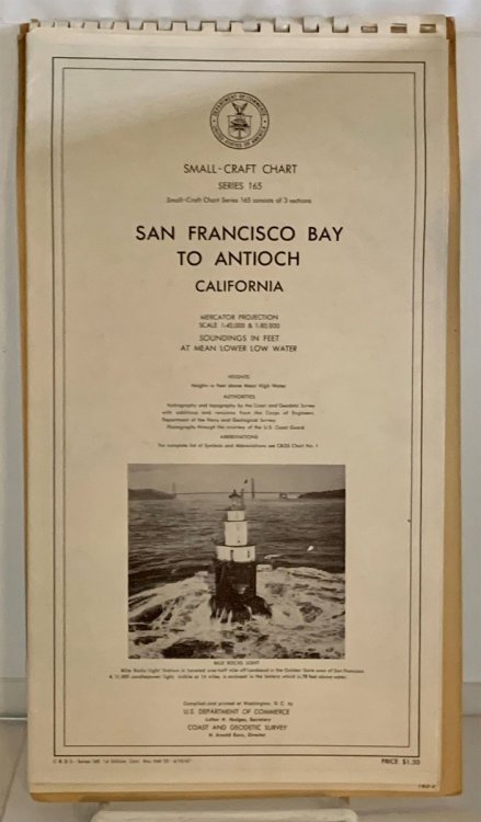 San Francisco Bay to Antioch California Small-Craft Chart