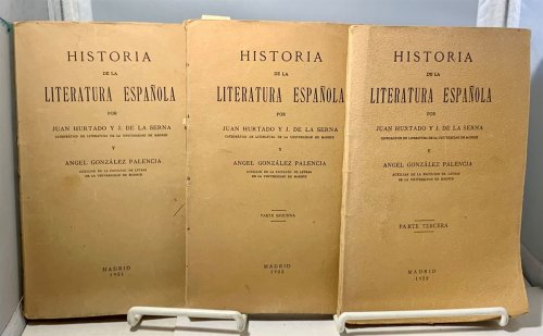Historia De La Literatura Espanola (History of Spanish Literature) Vol. 1-3
