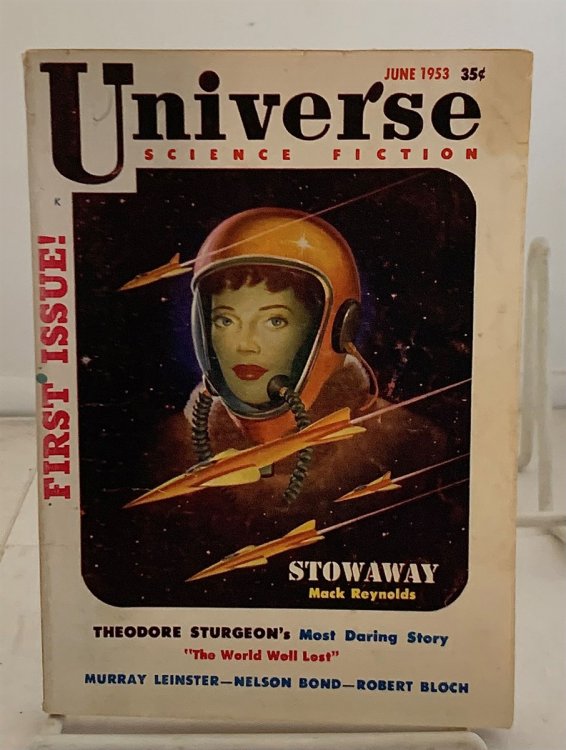 Constant Reader by Robert Bloch, featured in Universe Science Fiction (Issue #1, June 1953)