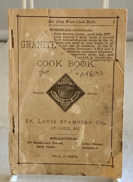 Granite Iron Ware Cook Book
