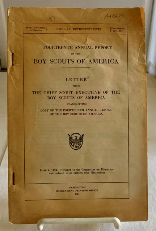 1924 - Fourteenth Annual Report of the Boy Scouts of America Letter from the Chief Scout Executive of the Boy Scouts of America