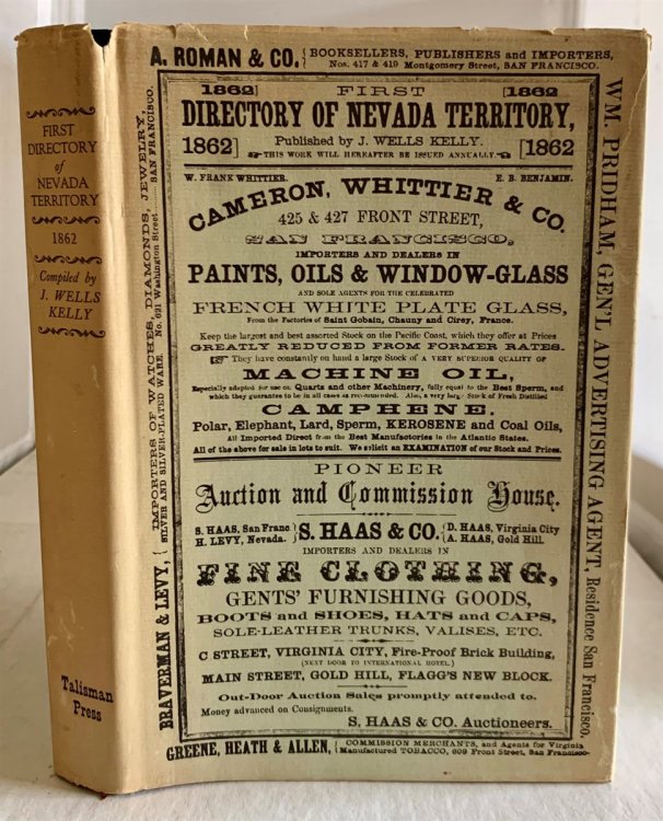 First Directory of Nevada Territory And Including Sketches of the Washoe Silver Mines by Henry De Groot