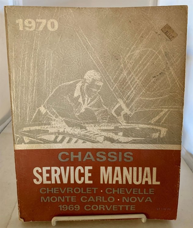 1970 CHEVROLET, CHEVELLE, MONTE CARLO, and NOVA CHASSIS SERVICE MANUAL 1969 COREVETTE
