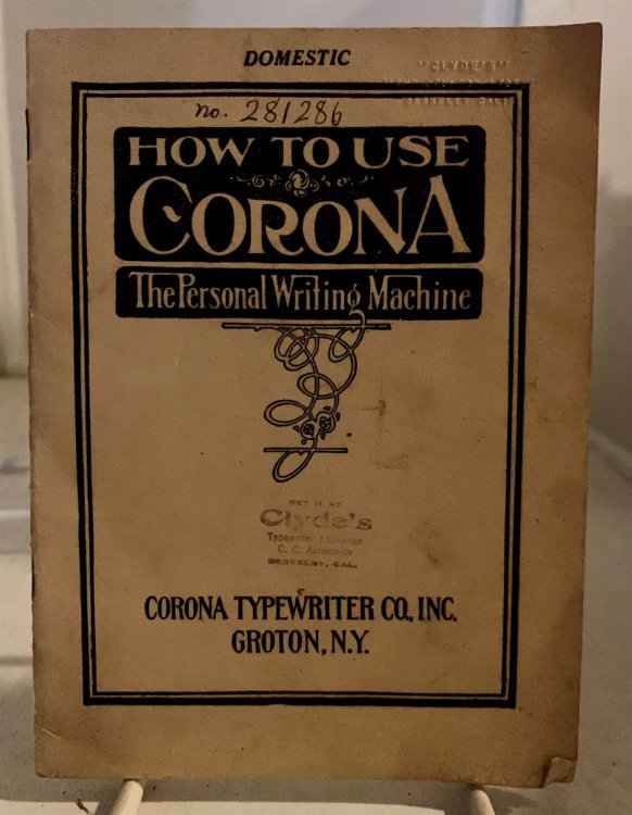 How To Use Corona The Personal Writing Machine