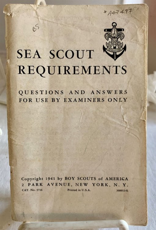 Sea Scout Requirements Questions and Answers for Use by Examiners Only