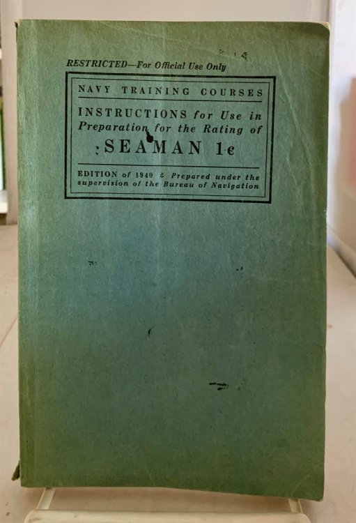 Navy Training Courses - Instructions for Use in Preparation for the Rating of Seaman 1C
