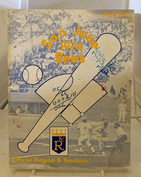 San Jose Bees 1974 Official Program & Yearbook